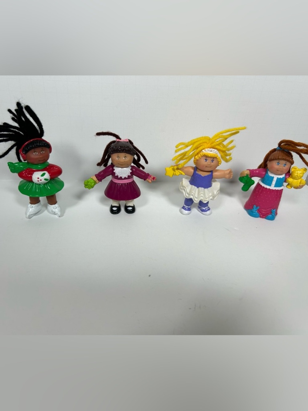 90s Vintage Mcdonalds Cabbage Patch Happy Meal Toys 1992 Mini Set of 4 Dolls